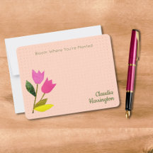 Spring Tulips Colorful Retro Stationery & Gifts