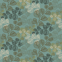 Flourishing Garden Silhouettes Gentle Serenity