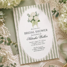 Vintage Sage Green Bridal Shower Collection