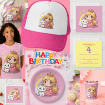 Princess with cat Birthday party