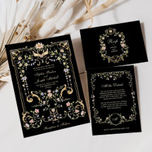 Vintage Garden Black | Colorful Luxe Wedding