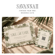 SAVANNAH Vintage Palm Tree Wedding Suite