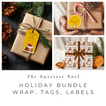 Sweetest Noel Holiday Bundle | Wrap, Tags, Labels