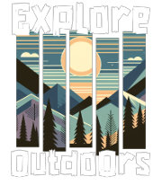 Explore Outdoors Landschafts Grafik