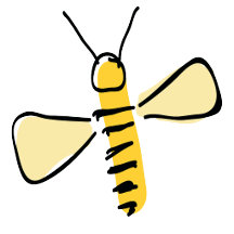 Sunny Day Pollinators: Whimsical Bees and Flowers