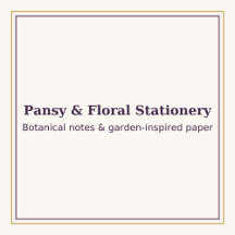 Floral & Garden Journals — Blue Pansy & Botanical 