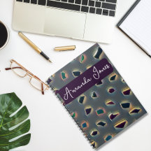 Personalized Broken Glass Design Notebooks