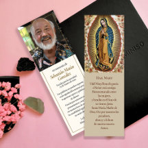 Virgen De Guadalupe Funeral Prayer Cards Spanish
