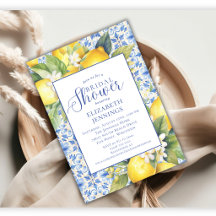 Italian Amalfi Coast Bridal Shower Collection