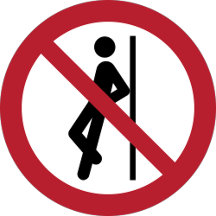 ISO 7010 Prohibition Sign Pedestal Signs