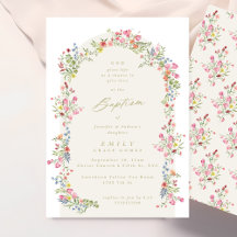 Dainty Floral Baptism and Christening Collection
