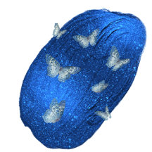 Shining Royal Blue Butterflies 