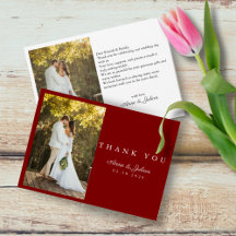Daytime Red Modern Minimalist Wedding
