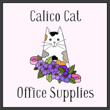 Calico Cat Themed Office Supplies