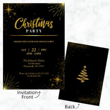Gold & Black Elegant Christmas Party Collection