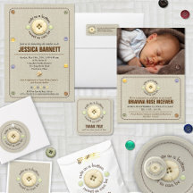 Cute as a Button, Sweet as Can Be Baby Shower