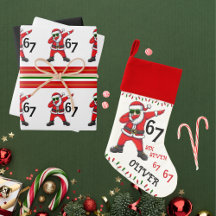 Six Seven 6 7 Meme Dubbing Santa