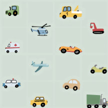 Mint boy vehicle pattern