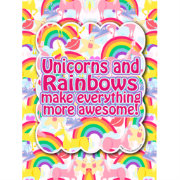Unicorns and Rainbows The Poster! Poster | Zazzle.co.uk