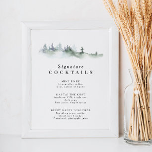 Pine Crest Wedding Invitation