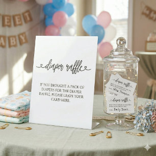 Baby Shower Registry Card with QR Codes Minimalist