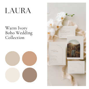 Modern Minimalist Script Arch Photo Thank You Card