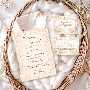 Twinkle Little Star Gold Baby Shower Napkin