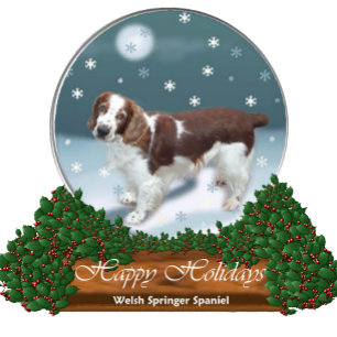 Welsh Springer Spaniel Christmas Gifts Holiday Card
