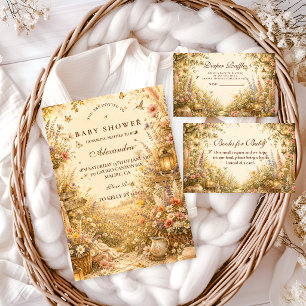 Whimsical Wildflower Boho Diaper Raffle Enclosure Card