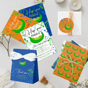 Peas In A Pod Cool Colour Triplets Or Joint Party  Invitation