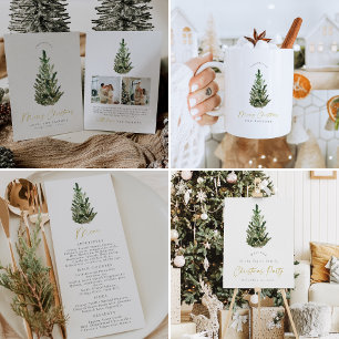 Modern Minimalist Christmas Tree Merry Christmas Coffee Mug