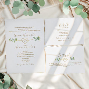 Watercolor Eucalyptus Wedding Envelope