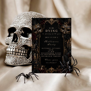 Elegant Masquerade Halloween Party Wrapping Paper Sheet