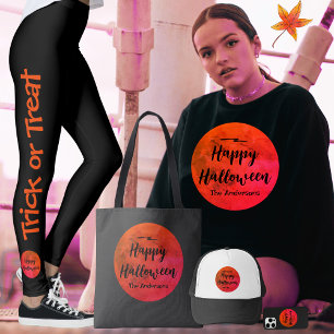 Scary Blood Moon Adult Halloween Party Invitation