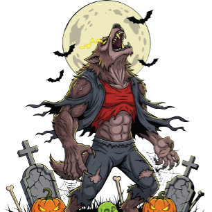 🎃 Werewolf Halloween Invite Card 🐺