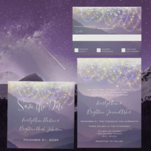 Plum Purple Your Photo Wedding I marry my Friend Invitation