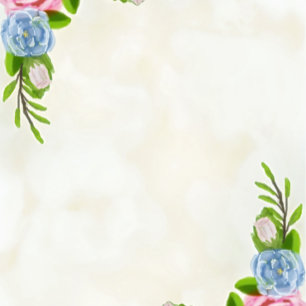 Floral Watercolor Wedding Invitation