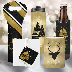 Deer Antlers Arrows Christmas Photo Gold ID861 Announcement