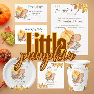 Budget Little pumpkin dinosaur fall baby shower in
