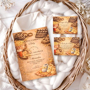 Cozy Movie Night Baby Shower Napkin