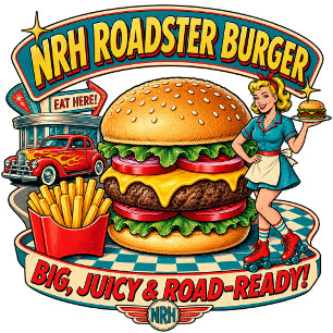 NRH Roadster Burger Vintage Diner Women's T-Shirt
