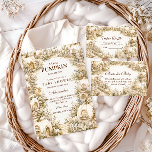 Enchanted White Pumpkin Village Books for Baby Enclosure Card