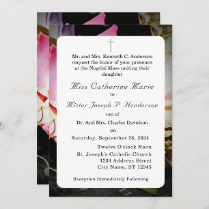 Love is in Bloom Photo/Rose Wedding Invitation