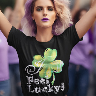 I Feel Lucky, St. Patrick's Day trucker hat, cap 3 Cm Round Badge