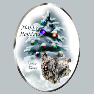 Skye Terrier Christmas Gifts Holiday Card