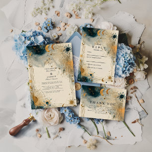 Midnight Celestial Wedding Invitation