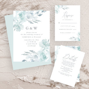 Pretty Blue Floral Wedding Postponement