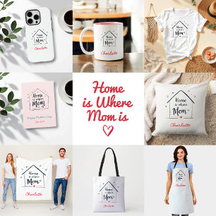 Home Is Where Mum Is   Sentimental Mother's Day Fleece Blanket