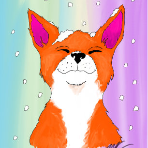 I Love Snow! Glass Tree Decoration