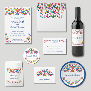 Otomi Mexican All in One Wedding Invite